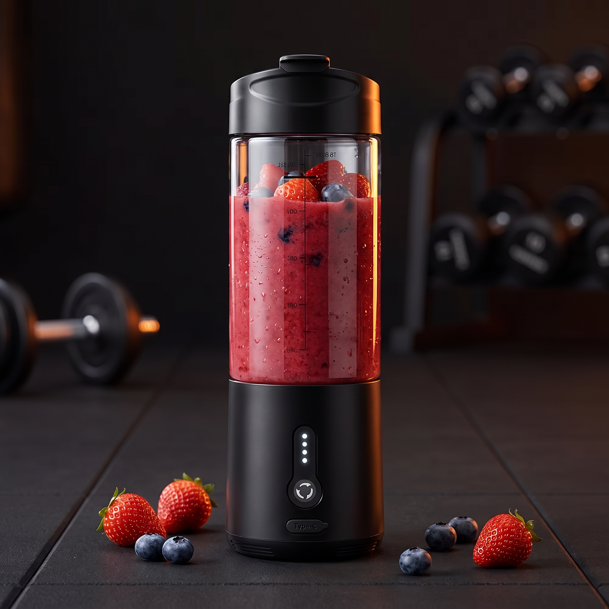 Batidora portátil recargable 500 ml — TURBOGYMZ